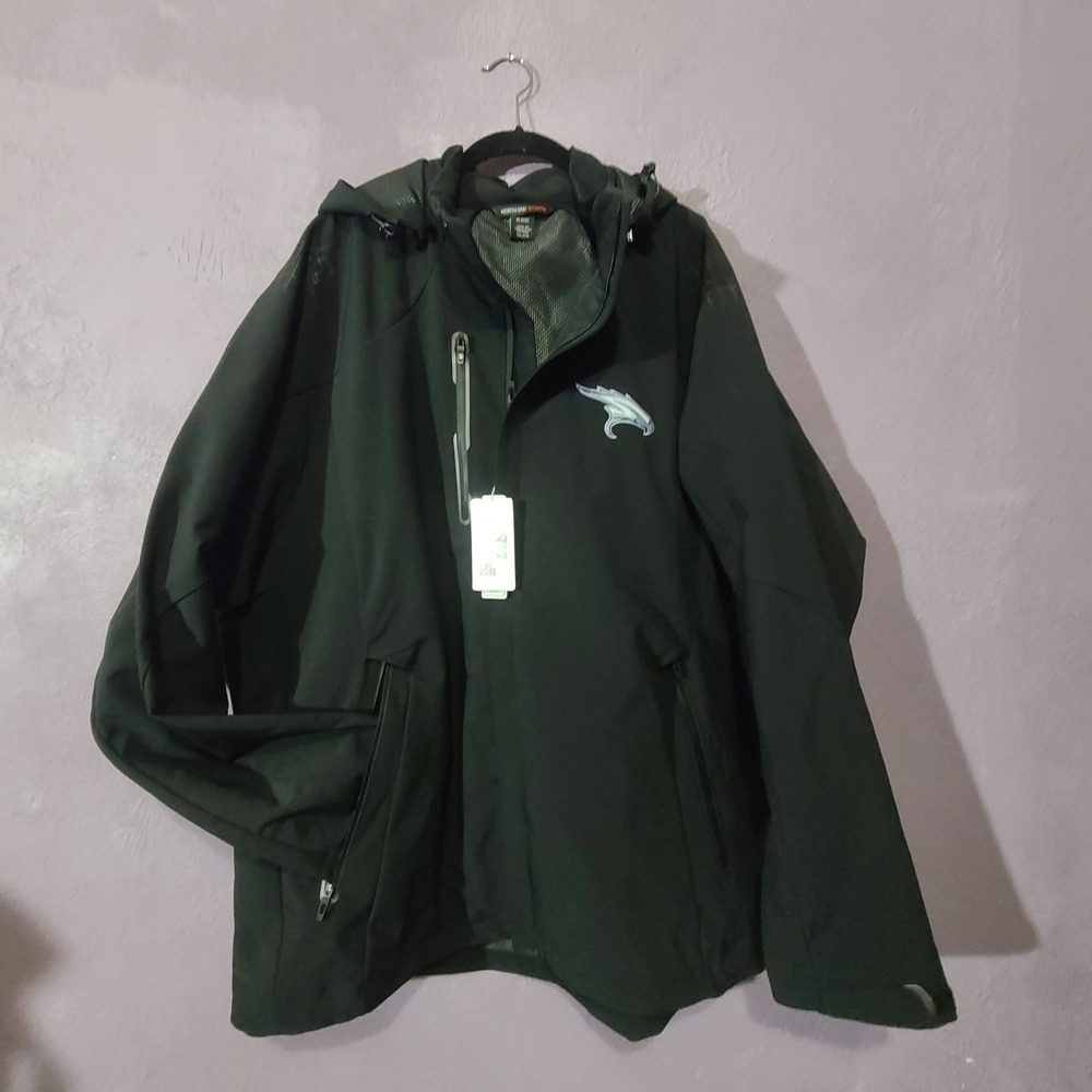 North End Sport Axis 88665‎ NWT Softshell Mens 3XL Hooded Falcons Logo Jacket